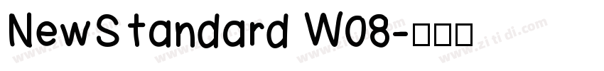 NewStandard W08字体转换